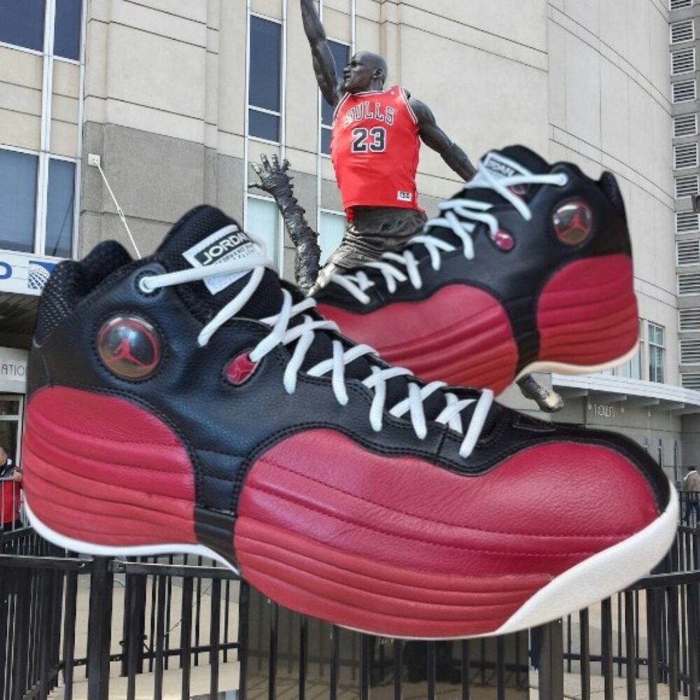 Nike Air Jordan Jumpman Team 1 Bred Red-Black #644938-004 Shoes Sneakers 11.5
